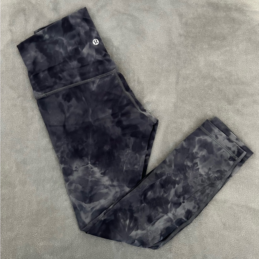 Lululemon Align Leggings 25” Diamond Tie Dye Size 6